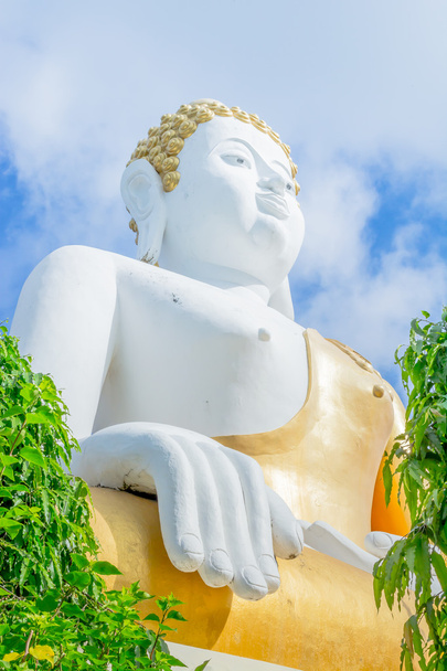 Zlatá socha Buddhy v chrámu thajské, Thajsko  - Fotografie, Obrázek