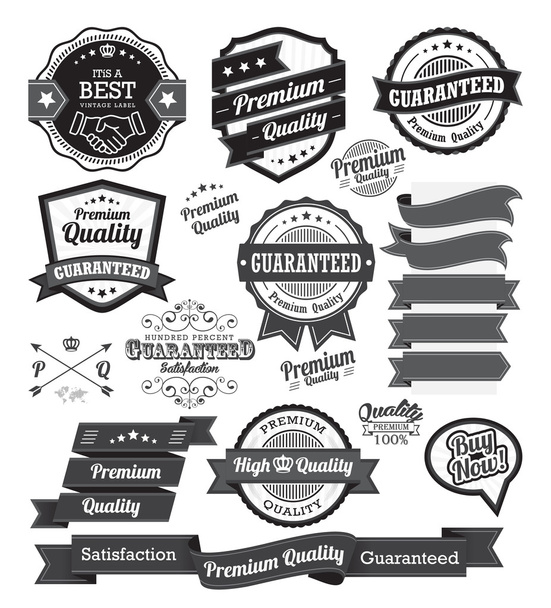 Набор винтажных значков и элементов дизайна
 - Вектор,изображение