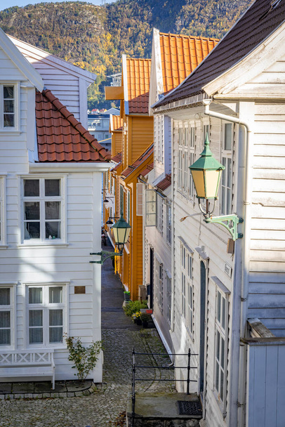 the old town of the city Bergen in Norway - Photo, Image