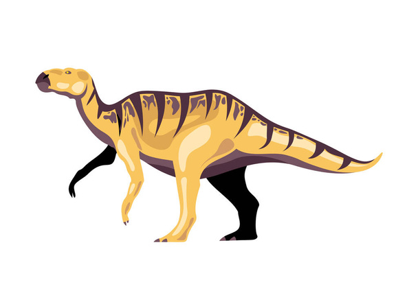 Thescelosaurus Cartoon Dinosaurier Zusammensetzung - Vektor, Bild