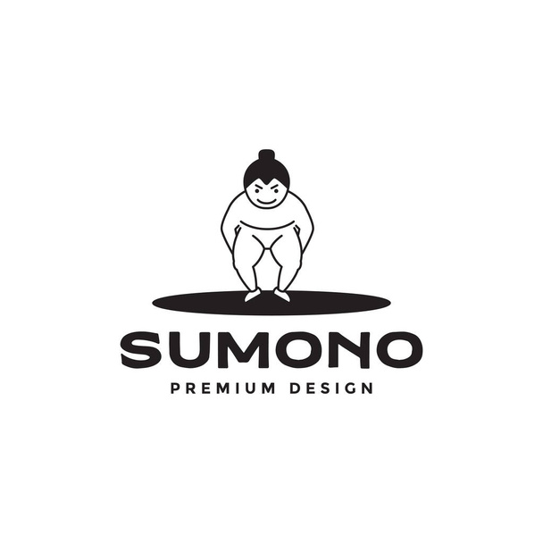 sumo kids cute logo symbol icon vector graphic design illustration idea creative  - Vector, Image