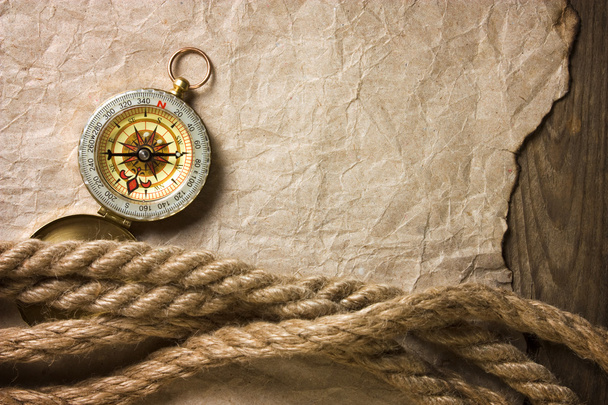 Compass with a rope - Foto, Bild