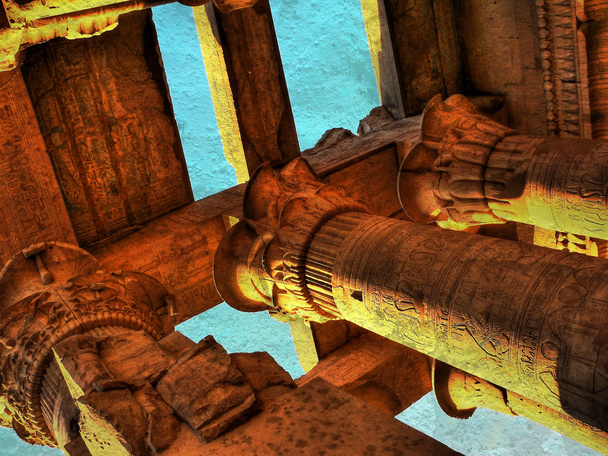 Detail des kom-ombo Tempels (Ägypten)) - Foto, Bild