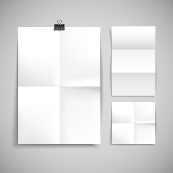 paper blank brochure template - Διάνυσμα, εικόνα