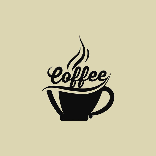 Coffee cup Logo Template vector icon design - Vektör, Görsel