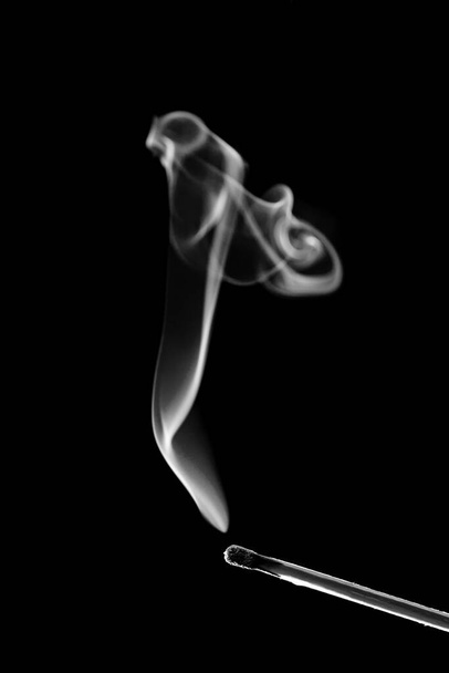 smoke of a burnt matchstick - Photo, Image