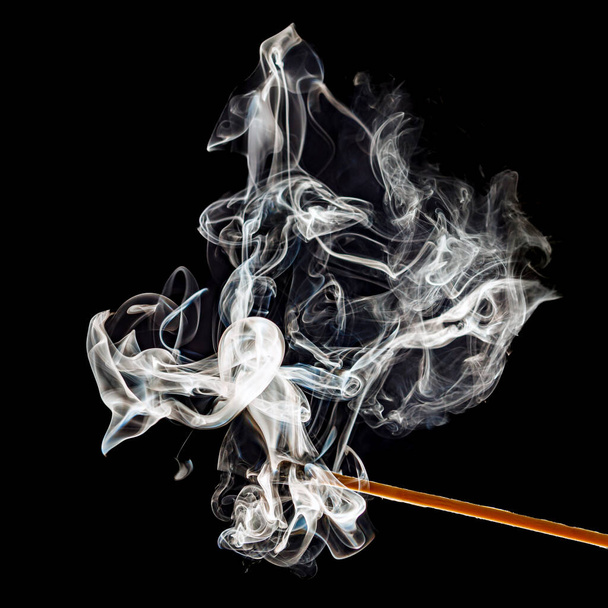 smoke of a burnt matchstick - Foto, Imagem