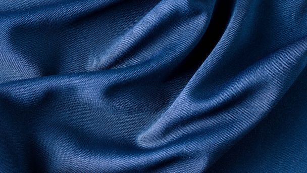 blue fabric cloth background texture - Zdjęcie, obraz