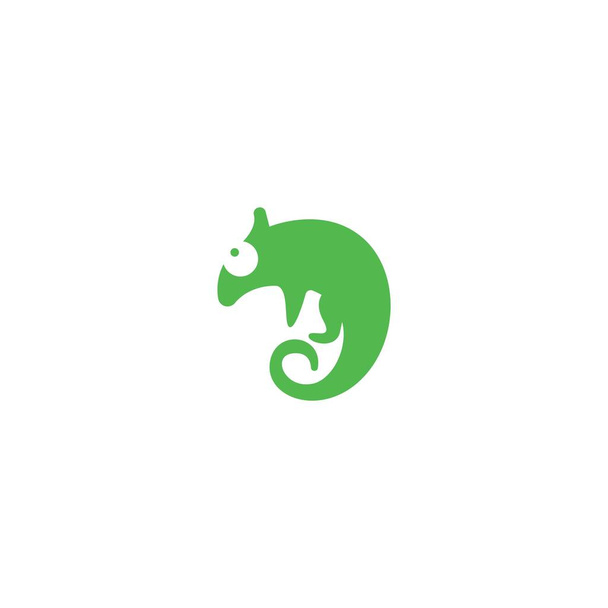 Logo kameleona ikona projekt szablon wektor ilustracji - Wektor, obraz