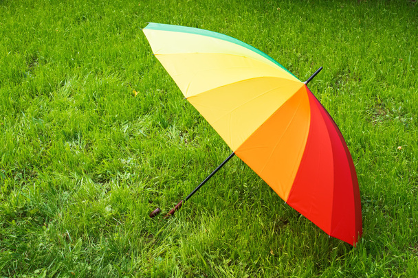 Colorful umbrella outdoors - Foto, Imagen