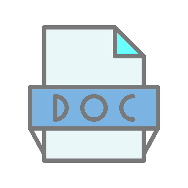 Doc Filled Light Vector Icon Desig - Vector, Image