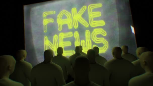 drony oglądają fałszywe wiadomości - Materiał filmowy, wideo