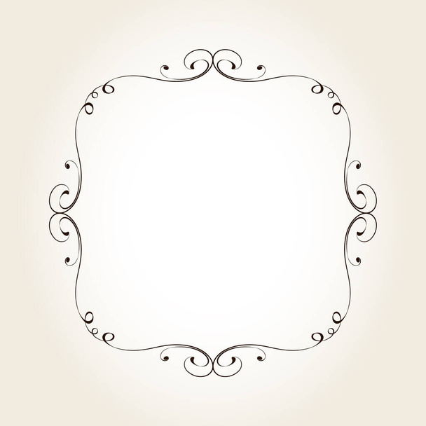 Elegant square vector frame for your projects. - Vector, Image