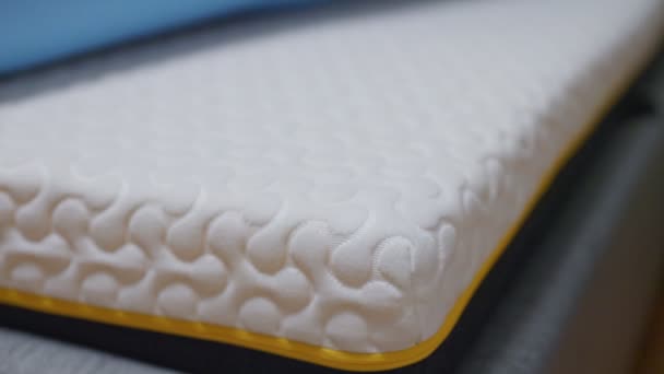 Orthopedic memory foam mattress topper. - Footage, Video