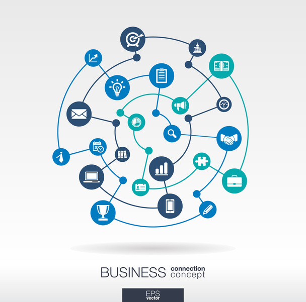 Business connection concept - Vector, Image