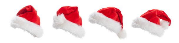 Mikulás kalap. Jelmezben. Boldog Karácsonyi üdvözlőlapot!. - Fotó, kép