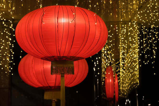 Chinese Lantaarn voor Chinees Nieuwjaarsfeest - Foto, afbeelding