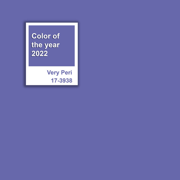 Color of the Year 2022 Very Peri. Minimalism concept, square - Photo, Image
