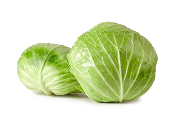 Cabbage isolated on white background with clipping path. - Photo, Image