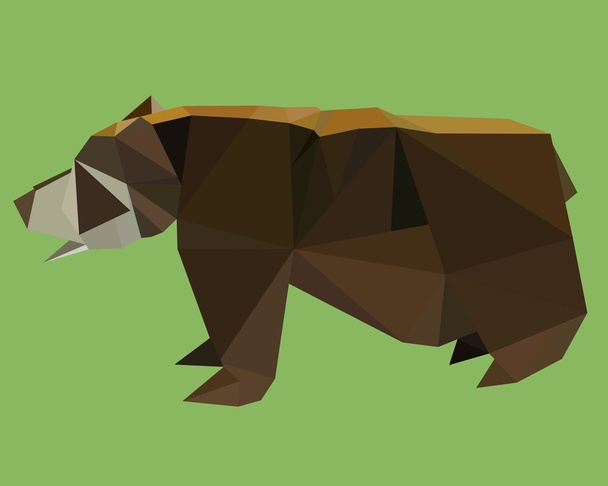 Triangular bear - Vector, Imagen