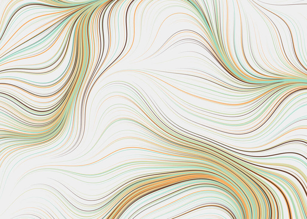 Abstract effect vloeistof met mengen verf achtergrond, generatieve computational art illustratie - Vector, afbeelding