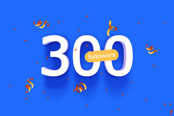 followers count banner, number 300 - Photo, Image