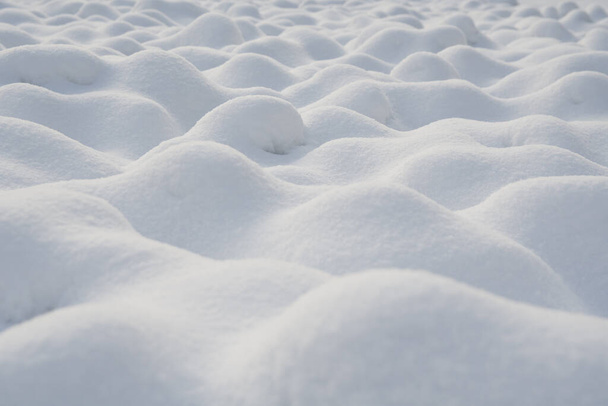 Cubierta de superficie de nieve real para el uso de textura de fondo
 - Foto, Imagen