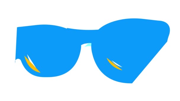 animace ikon barev brýlí - Záběry, video