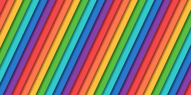 Arcobaleno astratto di linee colorate - Vettoriali, immagini