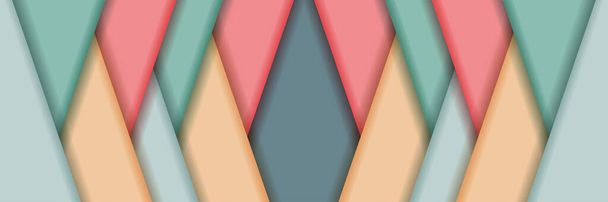 Αφηρημένη σύγχρονη παστέλ στρώμα γεωμετρικές επικαλύψεις με διάφορα χρώμα σχεδιασμό τεχνολογία φουτουριστικό γραφικό φόντο απεικόνισης - Διάνυσμα, εικόνα