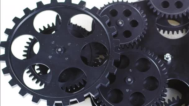 Very Nice Close Up Shot Of Cogs And Gears Rotating Footage.. - Filmati, video