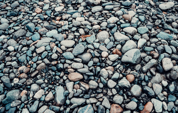 A closeup of the stones on a beach - Foto, afbeelding