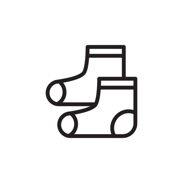 Baby shoes icon in vector. Logotype - Vector, Image