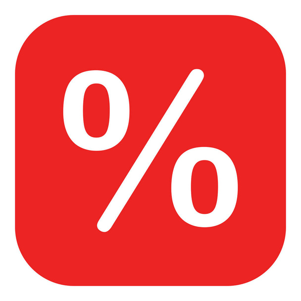 Percent and app icon as vector illustration - Vector, Image