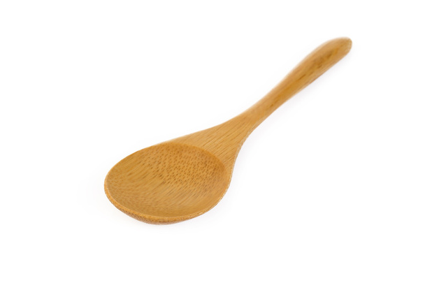 Wooden spoon isolated on white background - Photo, Image