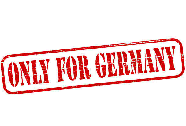μόνο για τη Γερμανία - Διάνυσμα, εικόνα