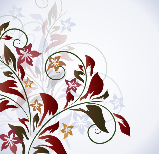 Colorful floral background, vector illustration - ベクター画像
