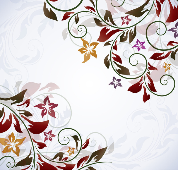 Fundo floral colorido, ilustração vetorial
 - Vetor, Imagem