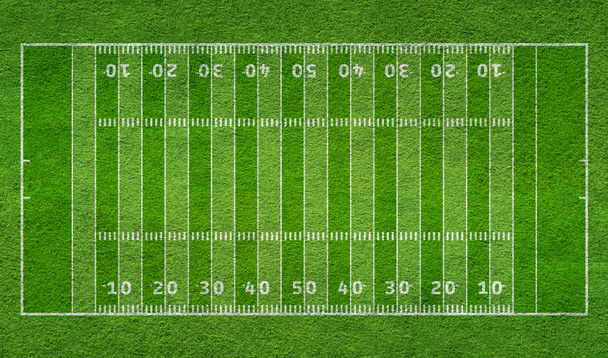 american football - playing field from above. A huge copy space  - Photo, Image