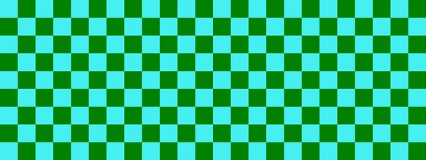 Прапор шахівниці. Зелений і блакитний кольори шахівниці. Маленькі квадрати, маленькі клітини. Шахівниця, текстура шахівниці. Візерунок квадратів. Тло. Повторювана текстура
. - Фото, зображення