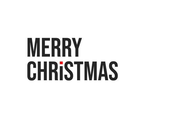 Merry Christmas. Wish you a happy xmas. Modern original christmas card, poster, banner, white white background, wallpaper - Photo, Image