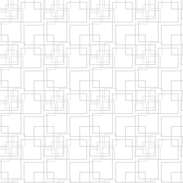 Eenvoudig geometrische vector naadloos patroon met zwarte lijnen textuur op witte achtergrond. Moderne stijlvolle textuur met monochrome trellis. - Vector, afbeelding