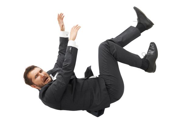 man falling down and screaming - Фото, изображение