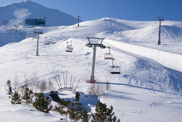 Morgen auf dem türkischen Skigebiet - Foto, Bild