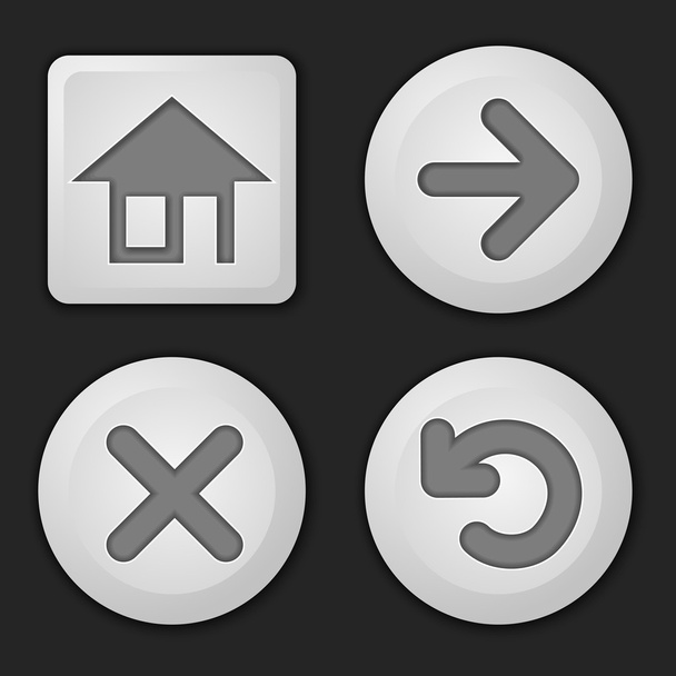 Set of button - Vettoriali, immagini