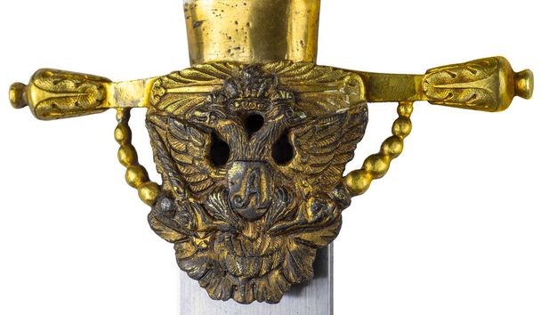 coltello da ufficiale di coltelleria navale con impugnatura a forma di aquila - Foto, immagini