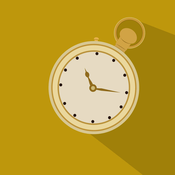 vector illustration of modern and isolated watch icon - Вектор,изображение