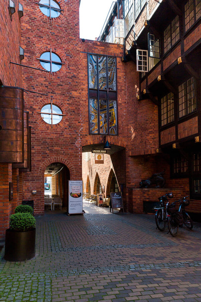 Architecture of historical center the medieval Hanseatic city of Bremen, Germany, July 15, 2021 - Photo, image