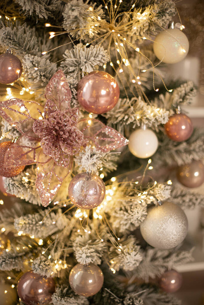 Krásné zdobené vánoční pokoj  - Fotografie, Obrázek