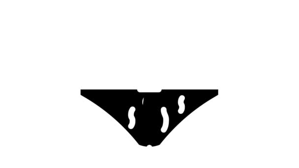 spodní prádlo vůně animace ikon glyph - Záběry, video